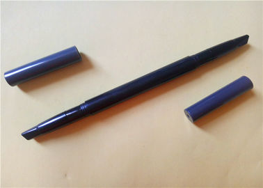 Le double a fini le crayon de sourcil automatique tout personnalisable de longue date de forme mince de couleur