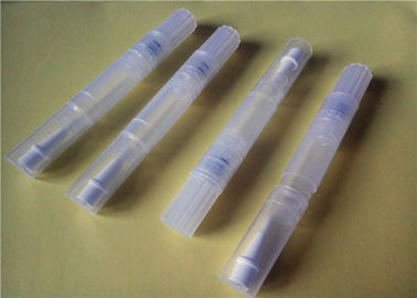 Matière plastique de crayon correcteur de brosse de crayon de couleur personnalisable transparente principale de bâton
