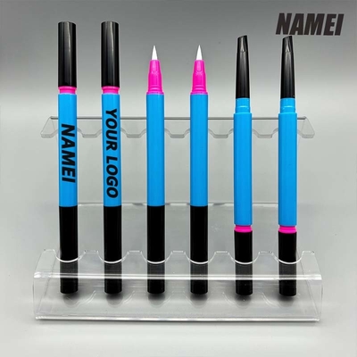 Un bon prix. Conception classique linceul liquide mince emballage crayon cosmétique plastique à double extrémité emballage crayon sourcil en ligne