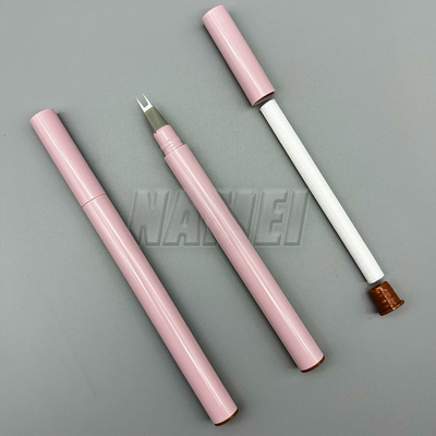 Un bon prix. Étiquette privée stylo de sourcils à 2 extrémités tube personnalisé collection de sourcils sculpture pommade récipient de crayon de sourcils en ligne