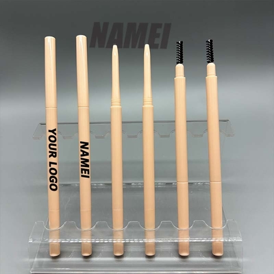 Un bon prix. En gros Conception de logo privé personnalisé à double tête Slim Tube Conteneur de stylo de sourcils avec pinceau de l'usine en ligne