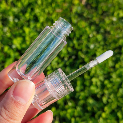 Un bon prix. tubes à lèvres brillantes sur mesure récipient cosmétique transparent stylo tubes à lèvres brillantes avec pinceau tubes à lèvres brillantes en gros en ligne