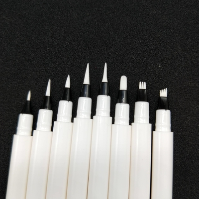 Un bon prix. En gros crayon de sourcils liquide vide pour le maquillage de sourcils pinceau de couleur rose pour les sourcils crayon de teinte de sourcils tube contenant emballage 4 pointes de fourchette en ligne