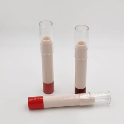 Un bon prix. Couleur blanche vide rond plastique rouge à lèvres baume à lèvres récipient rouge à lèvres tube cosmétique récipient sur mesure en ligne